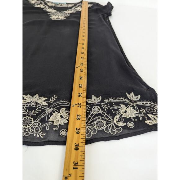 Vintage 90s Y2K Guess Marciano Black Sheer Mini Dress Wimsygoth Disco Rave Sz XS - Picture 7 of 7